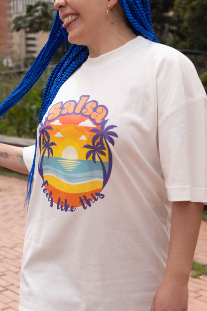 Camiseta Pesada Salsa Vibes