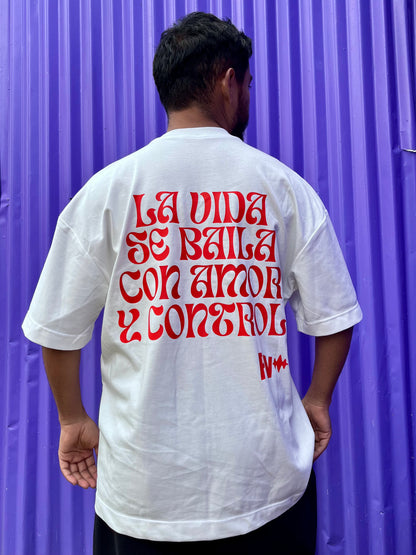 Camiseta Pesada Amor y Control